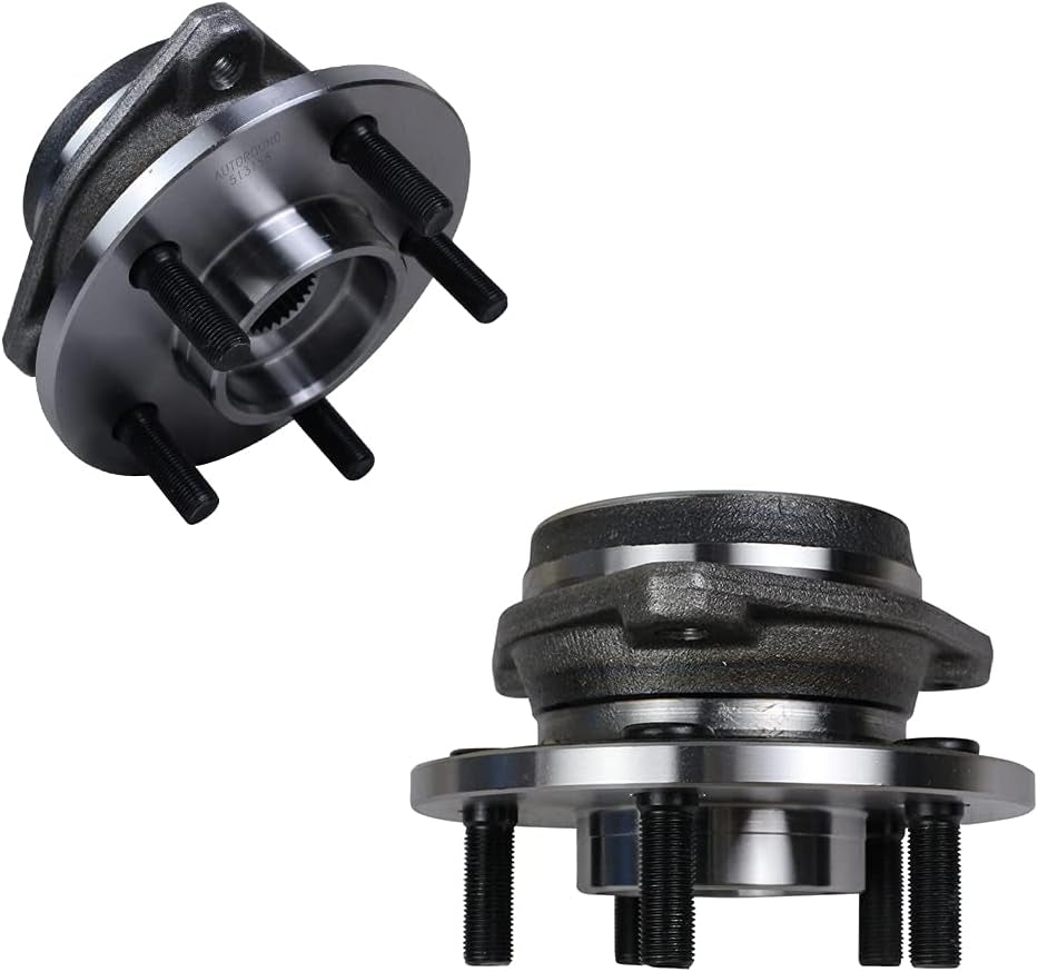 513158 Pack 2 Front Wheel Hub and Bearing Assembly Compatible with Jeep Wrangler 1999-2006, Cherokee 1999-2001, TJ 2000-2006, 5 Lug Non-Abs