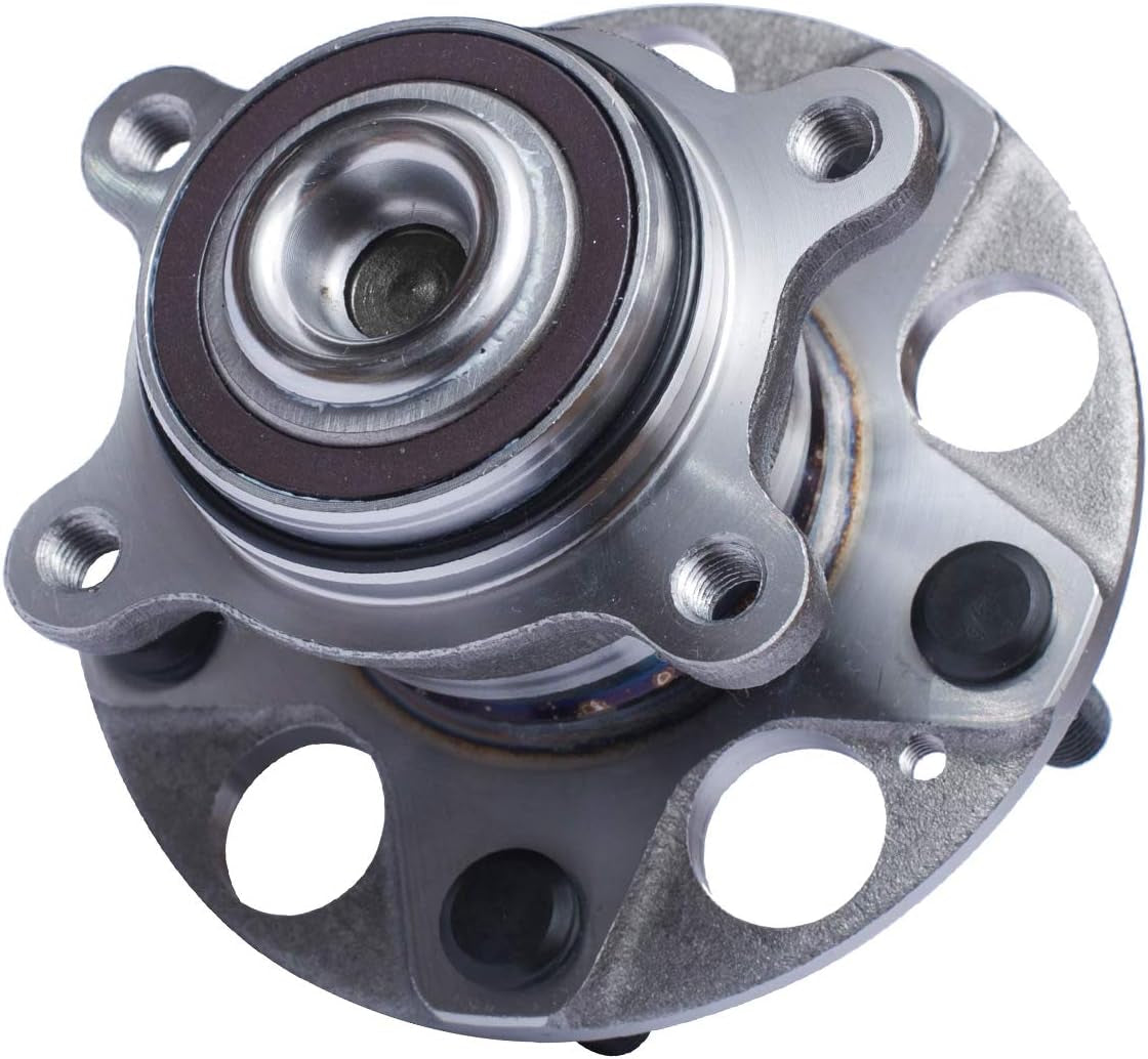 512256 X2 Rear Wheel Bearing and Hub Assembly Compatible with 2006-2011 Ho-Nda Civic (DX, LX, Si, EX, GX) /2006-2008 2009-2011 Ac-Ura CSX [5 Lug W/ABS;512257]