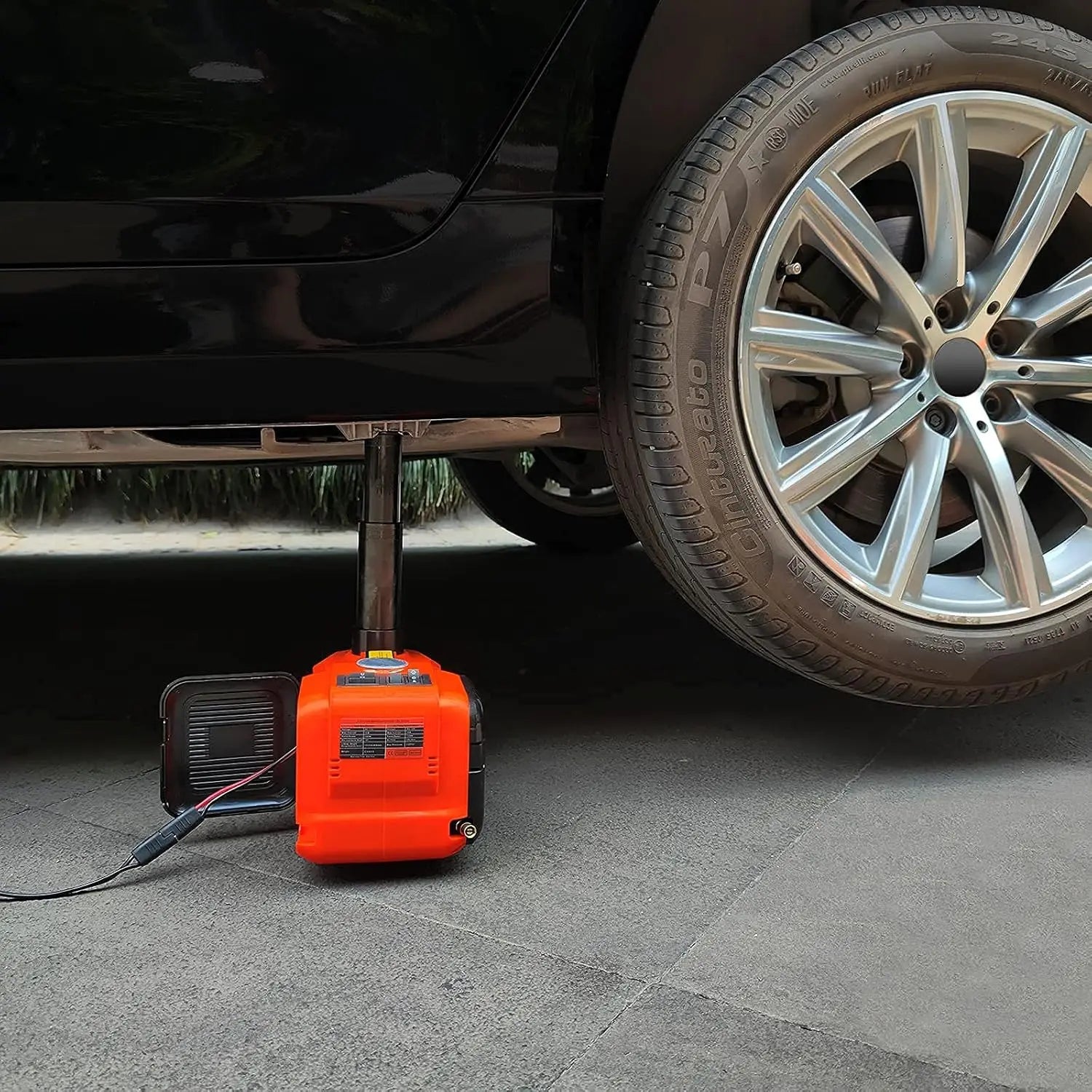 Electric Car Jack 5Ton 12V Hydraulic Kit with Inflator for SUV Sedan MPV Tire Change Emergency Repair