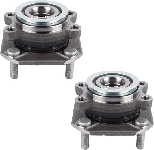 513299 Front Wheel Bearing and Hub Assembly Fit for Nissan Sentra 2.0L 2007 2008 2009 2010 2011 2012, 4 Lugs Non-Abs, 2-Pack