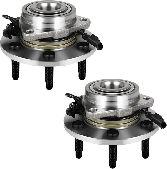 Front Wheel Bearing Hub 2007-2014 for Cadillac Escalade for Chevrolet Avalanche,Silverado 1500,Suburban 1500,Tahoe for Gmc Sierra 1500,Yukon,Yukon XL 1500 515096 4WD/AWD 2-Pack