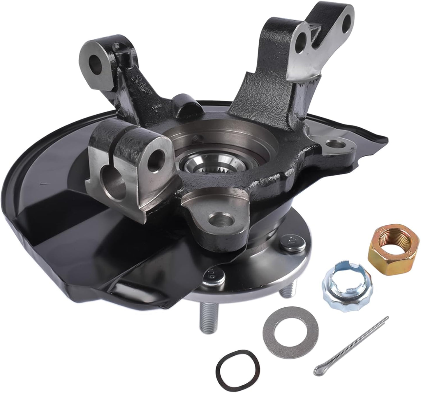 698-411 Front Left Steering Knuckle & Wheel Hub Bearing Assembly Replacement for 2007-2017 Jeep Compass Patriot Dodge Caliber 68088499AA