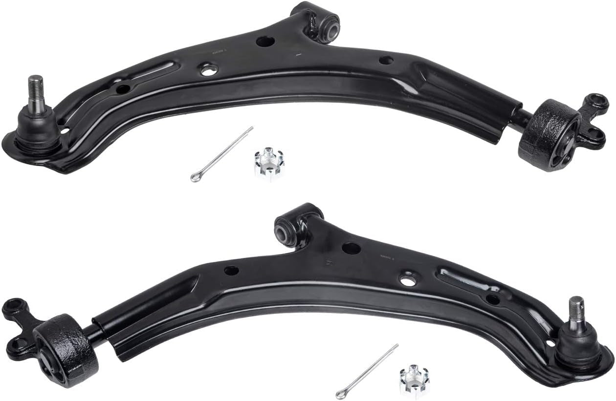 10Pc Suspension Kit Fit for 2013-19 Ni-Ssan Sentra 1.8L, 13-20 NV200, 2 Front Lower Control Arm W/Ball Joint + 4 Outer Inner Tie Rod + 2 Sway Bar [# K622159 K622160 K750719 EV800951 ES800965]