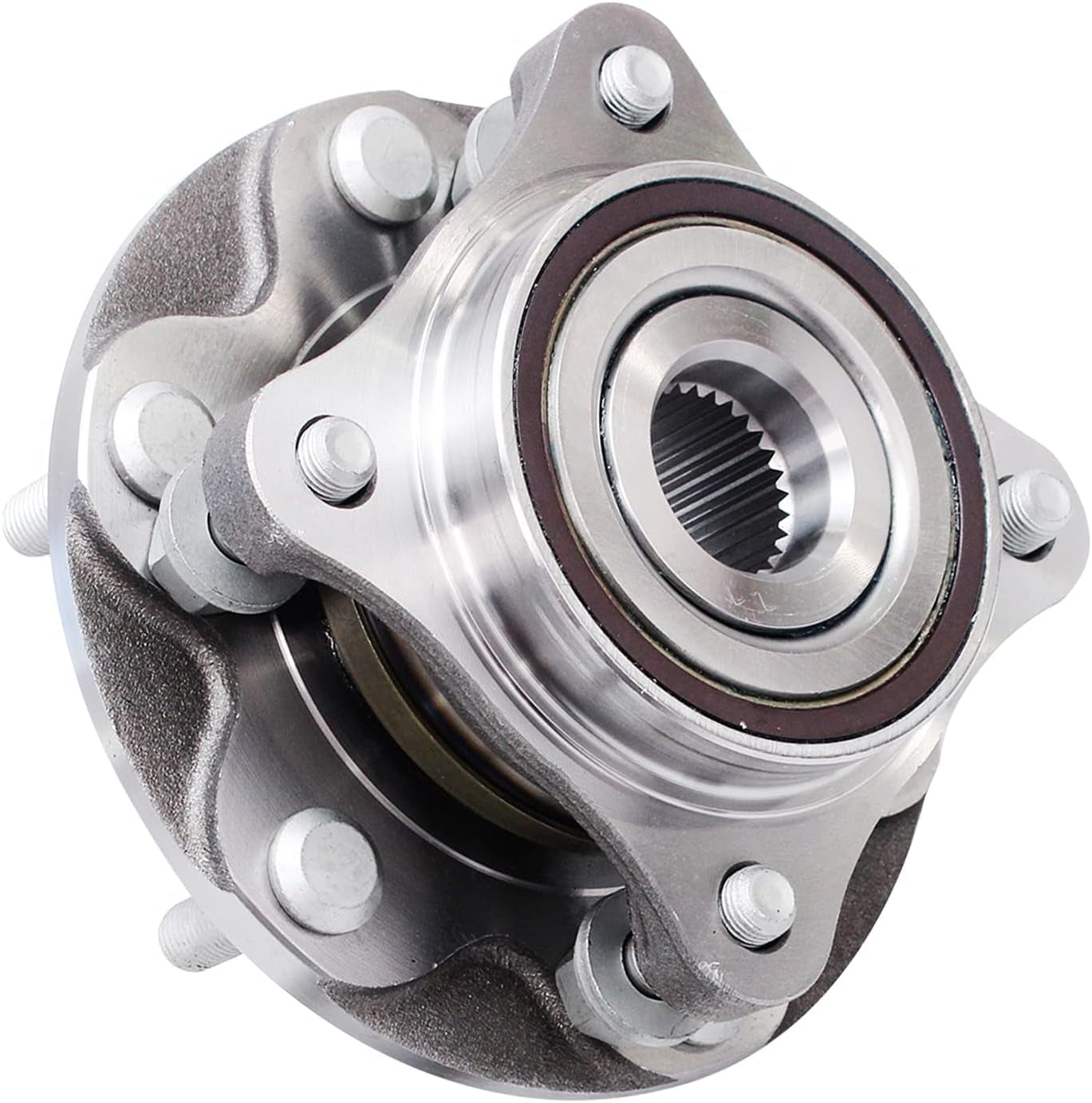 - 4WD Front Wheel Bearing Hubs for Toyota 4Runner FJ Cruiser Tacoma Lexus GX460 GX470, Replacement Wheel Bearing and Hubs Assembly Set, Pair Hubs