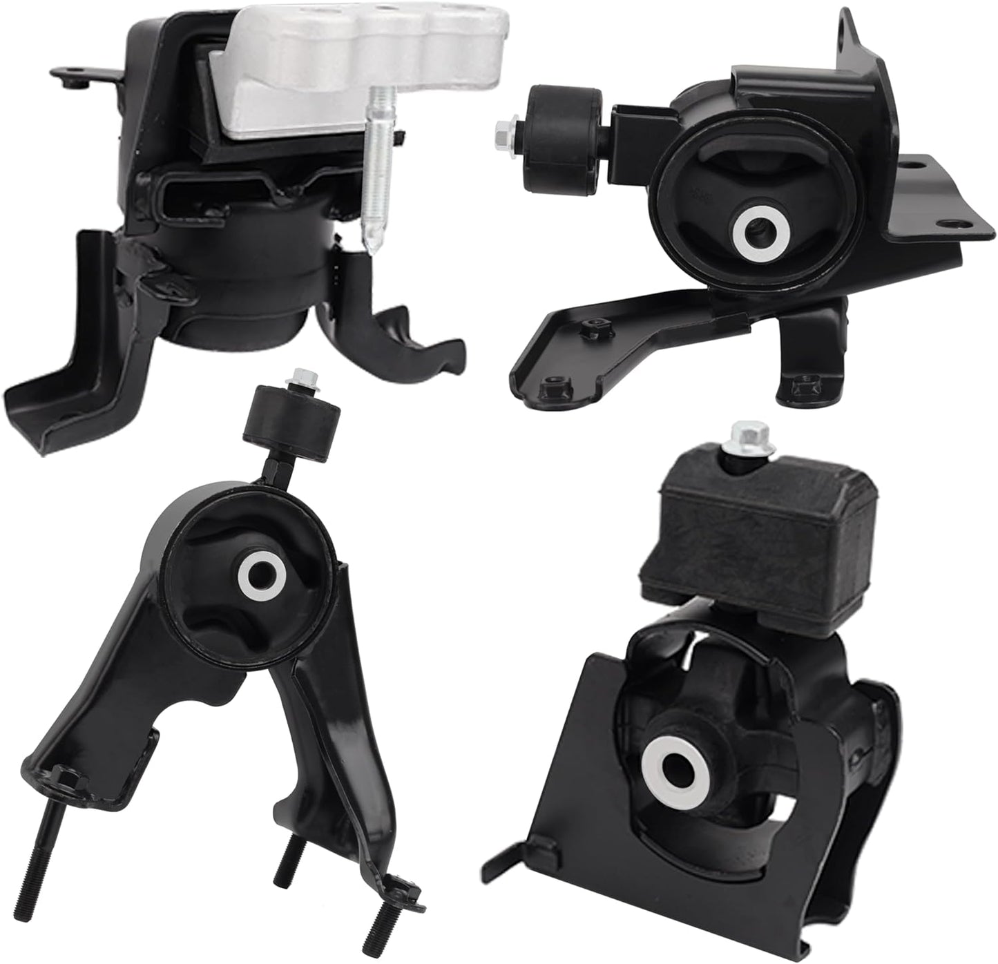 Engine Motor and Transmission Mount Kit Compatible with 2009 2010 2011 2012 2013 Corolla 1.8L & Matrix 1.8L, 2009-2010 Vibe 1.8L FWD 4-Piece Set, A62027 A62039 A62023 A62015