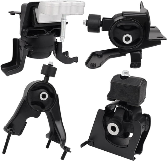 Engine Motor and Transmission Mount Kit Compatible with 2009 2010 2011 2012 2013 Corolla 1.8L & Matrix 1.8L, 2009-2010 Vibe 1.8L FWD 4-Piece Set, A62027 A62039 A62023 A62015