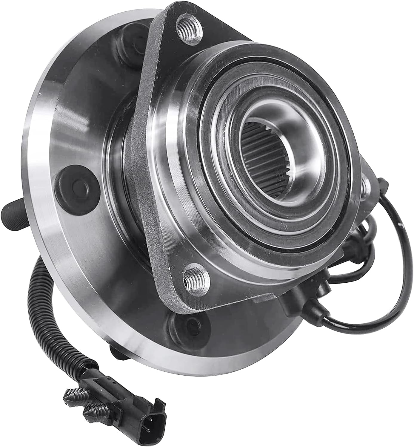 - Front Wheel Bearing Hub for Jeep 2007-2010 Wrangler [4-Wheel ABS], Wheel Bearing and Hub 2008 2009 Wrangler Replacement Wheel Bearing Hub