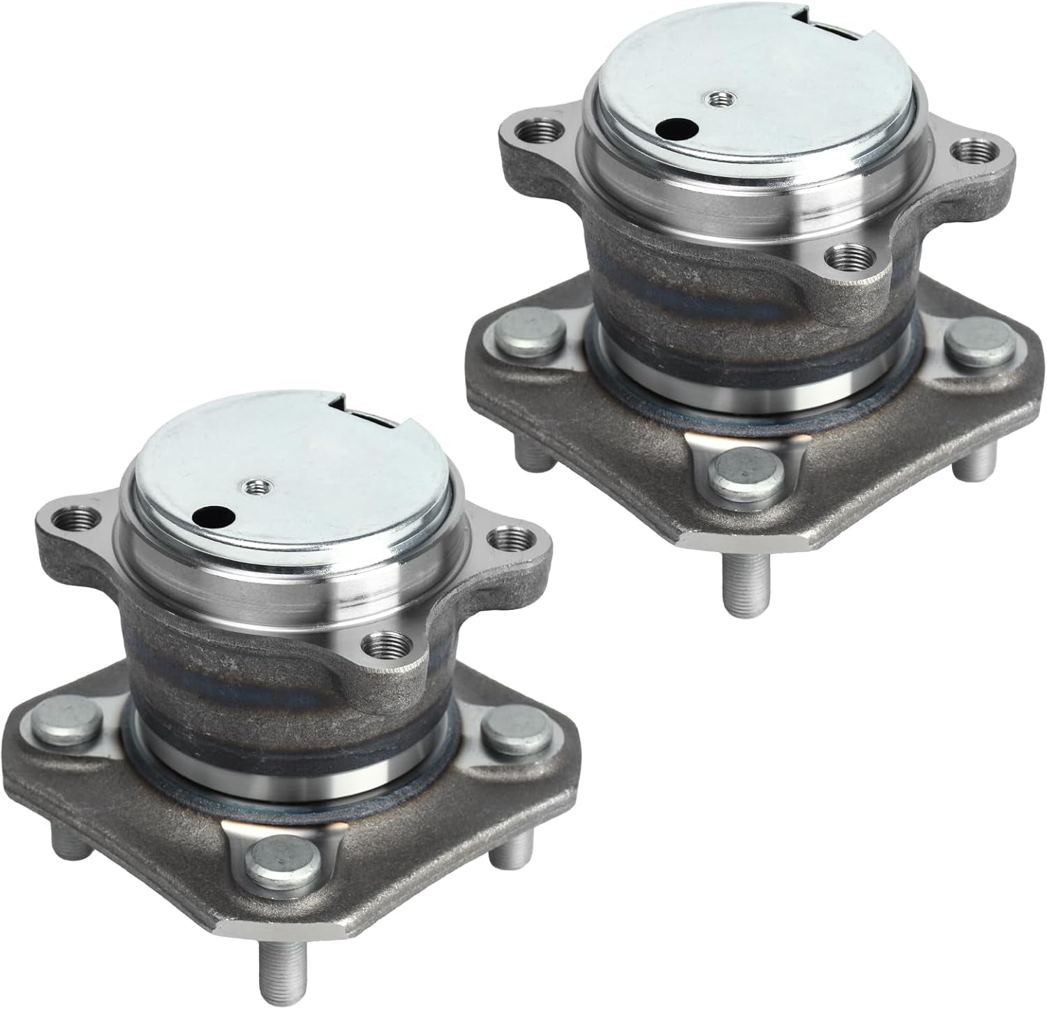 2PCS 512384 Wheel Hub & Bearing Assembly Fit for Nissan Sentra 2007-2012 2.0L L4; 4-Wheel ABS Rear