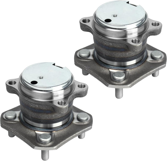 2PCS 512384 Wheel Hub & Bearing Assembly Fit for Nissan Sentra 2007-2012 2.0L L4; 4-Wheel ABS Rear