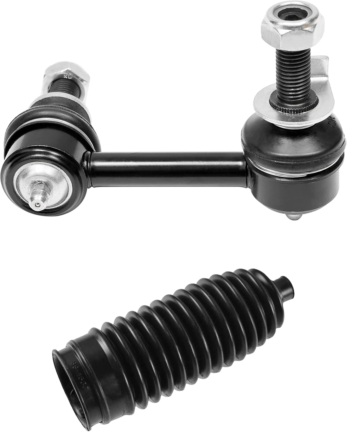 Front Suspension Kit, Compatible with 2003-2009 Infiniti G35 Coupe, Nissan 350Z, W/Front Control Arm Assembly & Sway Bar End Link & Tie Rod End & Rack and Pinion Bellow Boots (14PCS), K621690 K621936