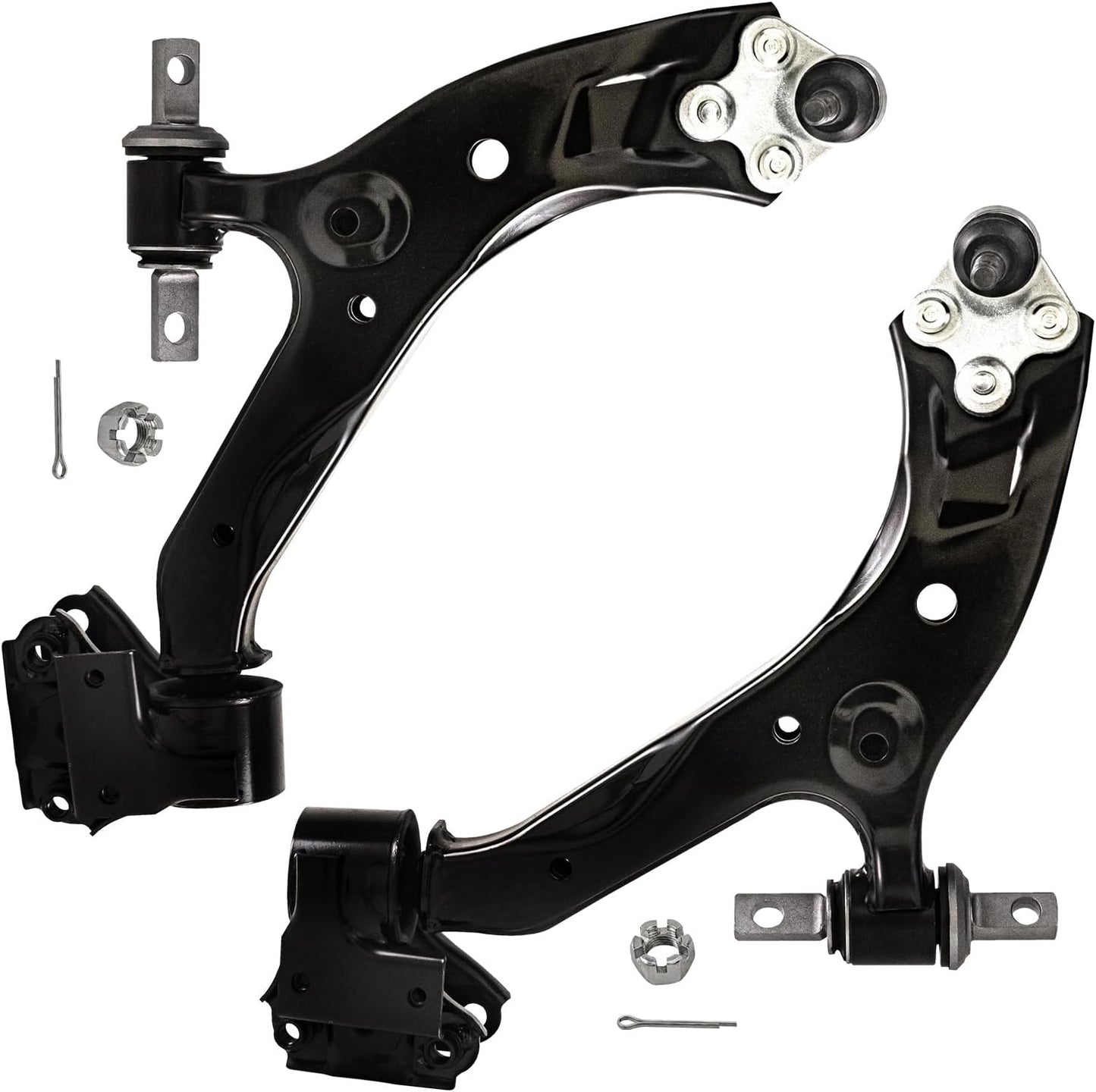 - 8Pc Front End Control Arms Kit for 2015-2016 Honda CR-V, 2 Lower Control Arms W/Ball Joint 4 Tie Rods 2 Stabilizer Sway Bars Replacement