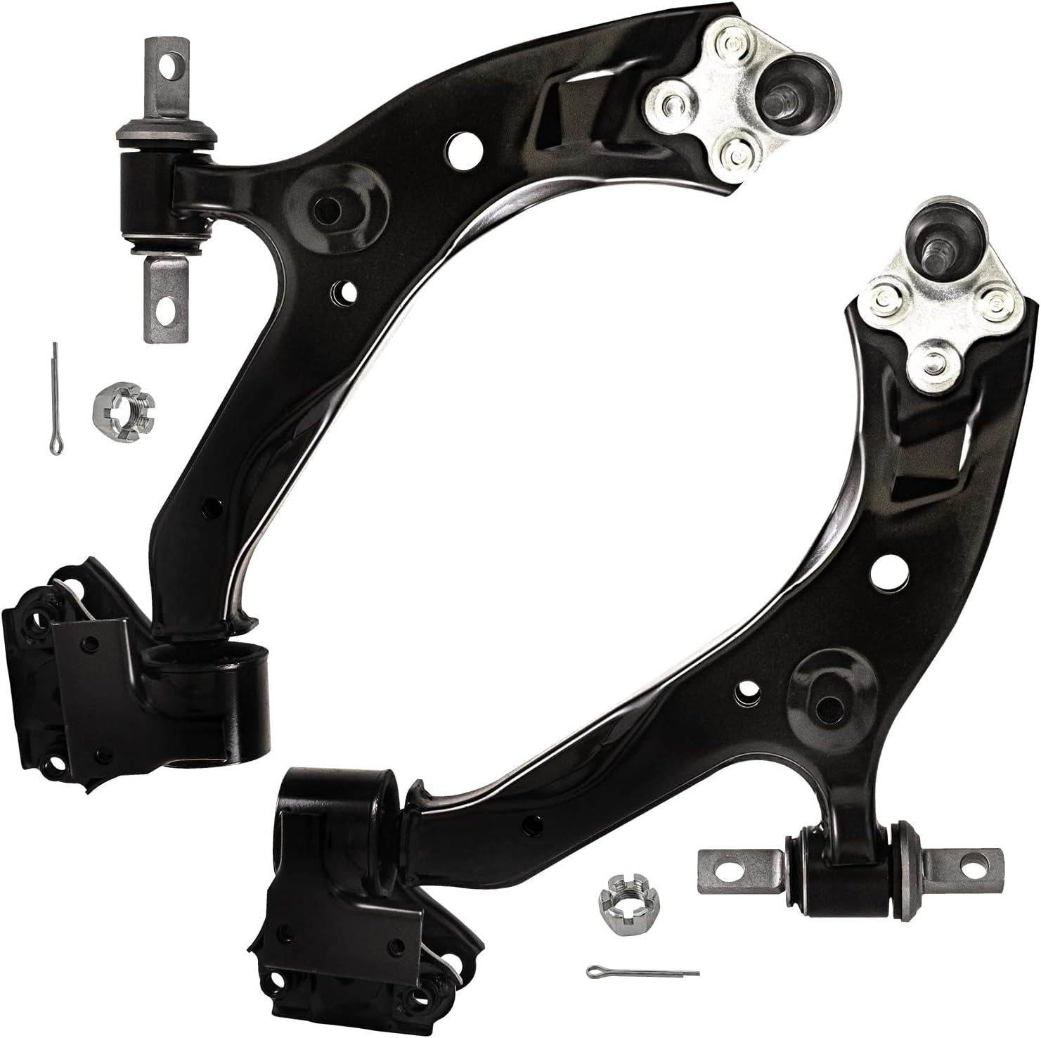 - 8Pc Front End Control Arms Kit for 2015-2016 Honda CR-V, 2 Lower Control Arms W/Ball Joint 4 Tie Rods 2 Stabilizer Sway Bars Replacement