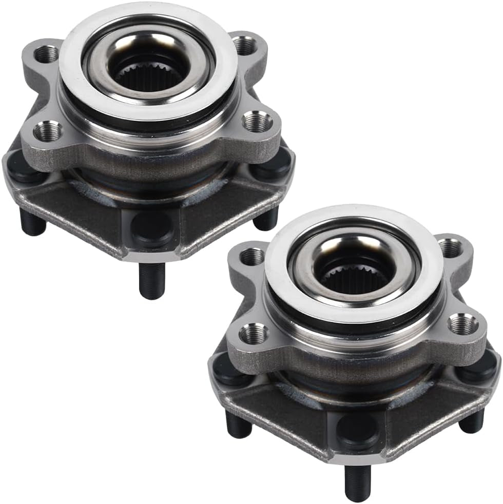 Pair 513364 Front Wheel Bearing and Hub Assembly for Nissan Sentra 2013-2019/ LEAF 2013-2017/ NV200 13-19, Chevy City Express 15-18 5Lugs